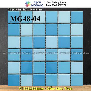 Gạch Mosaic Gốm Men Trơn MG48-4