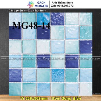 Gạch Mosaic Gốm Sóng Biển MG48-14
