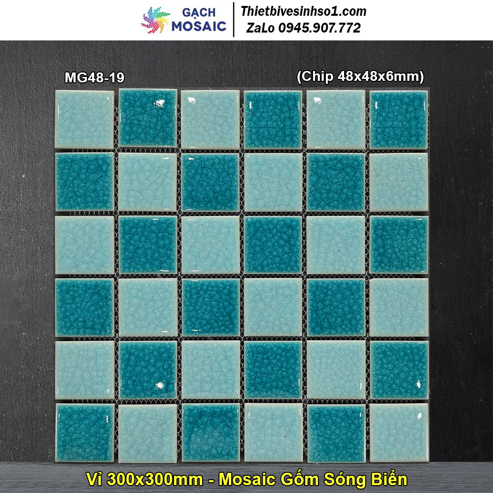 Gạch Mosaic Gốm MG48-19