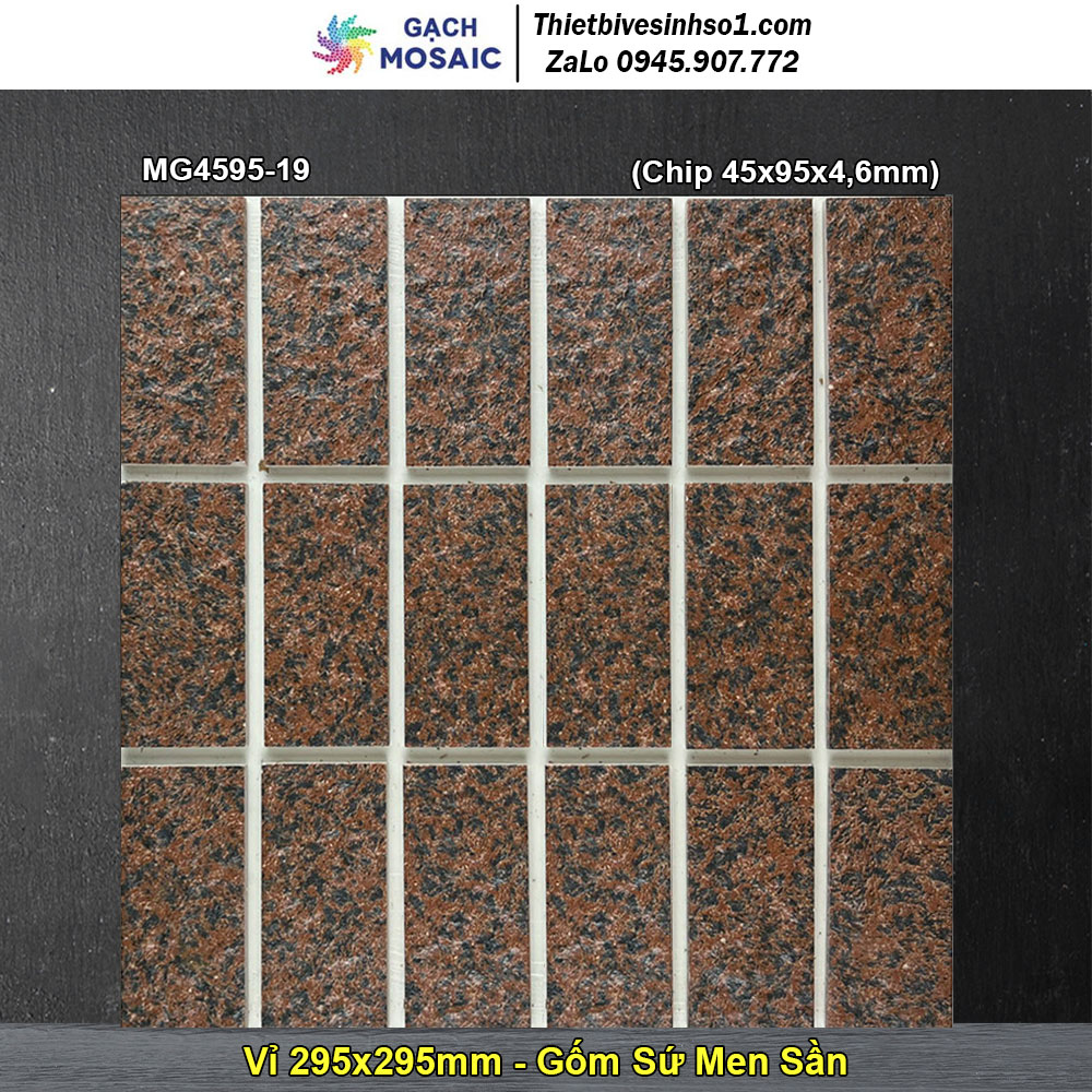 Gạch Mosaic Gốm Sứ MG4595-19 Gạch Mosaic Gốm Sứ MG4595-19
