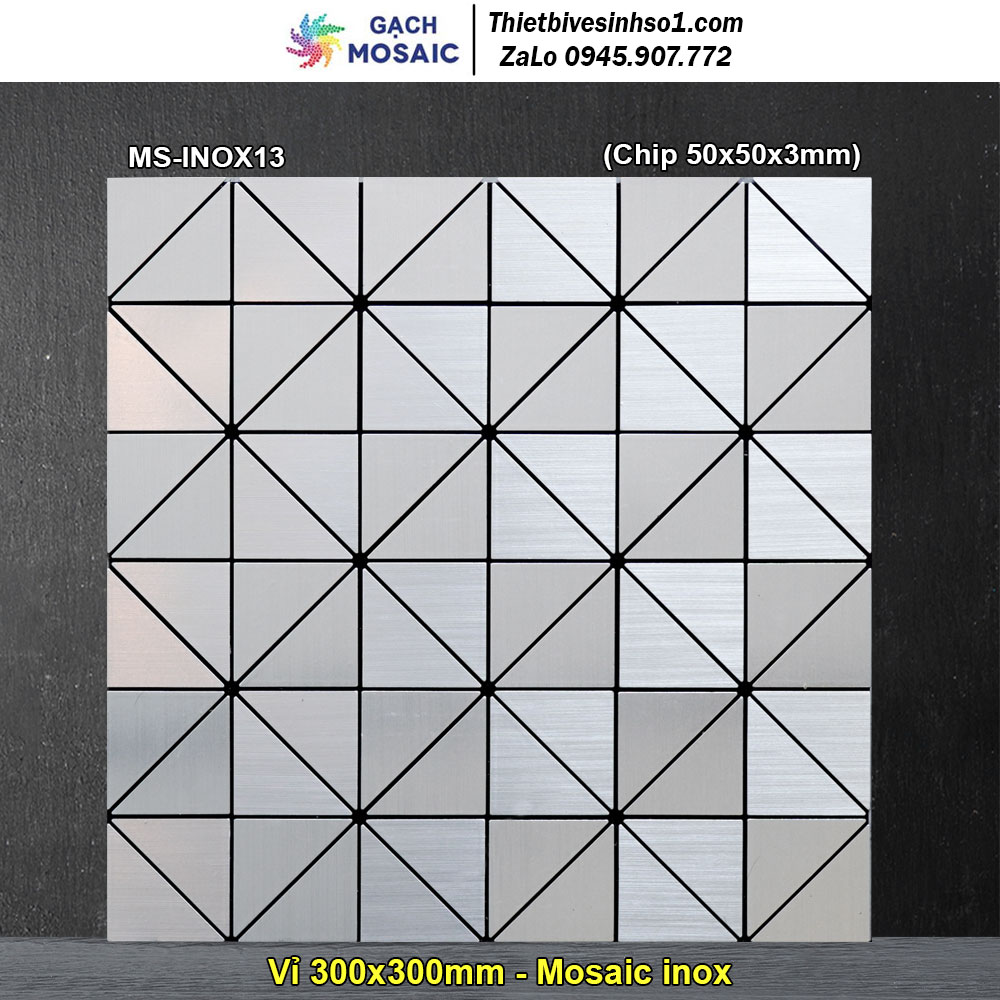 Gạch Mosaic inox MS-INOX13