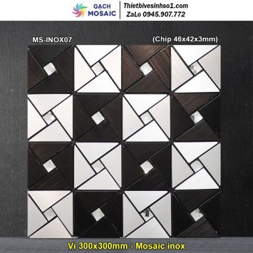 Gạch Mosaic inox MS-INOX07