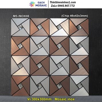 Gạch Mosaic inox MS-INOX08