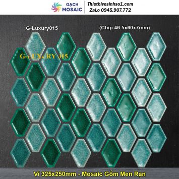 Gạch Mosaic Gốm Men Rạn G-Luxury015