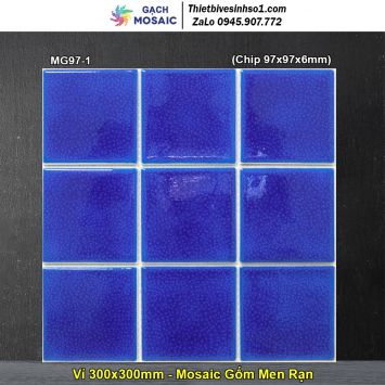 Gạch Mosaic Gốm Men Rạn MG97-1