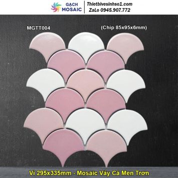 Gạch Mosaic Gốm Vảy Cá MGTT004