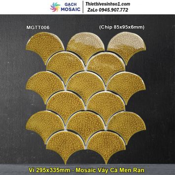 Gạch Mosaic Gốm Vảy Cá MGTT006