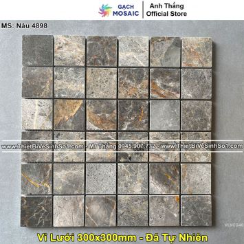 Gạch Mosaic Đá Nâu 4898