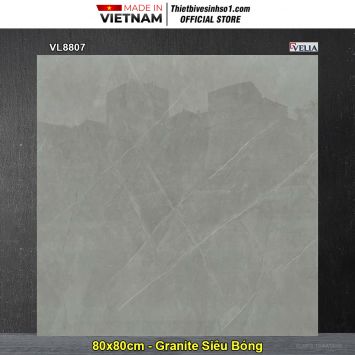 Gạch 80x80 NPG VL8807 Vân Ghi Xám