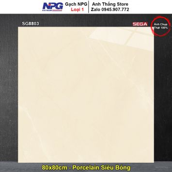 Gạch 80x80 NPG SG8803 Vàng Kem