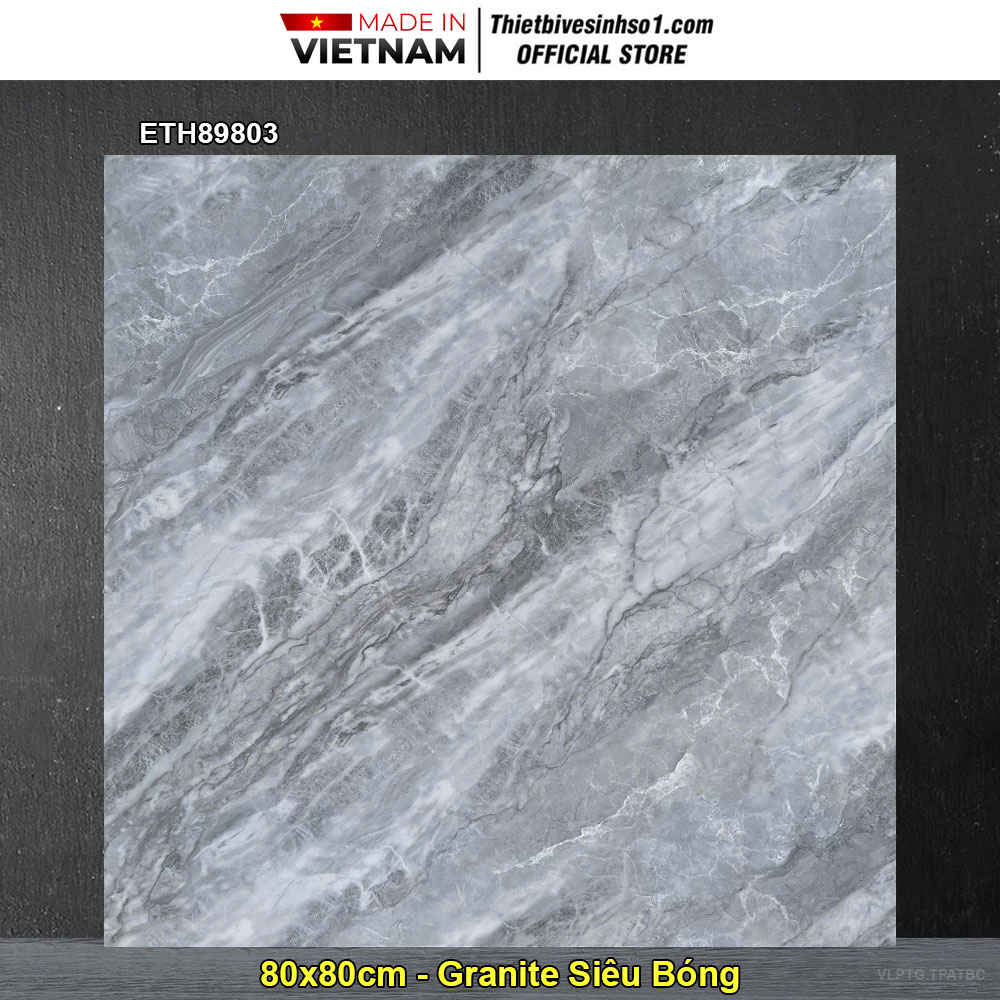 Gạch 80x80 PTG ETH89803 Vân Đá Ghi Gạch 80x80 PTG ETH89803 Vân Đá Ghi