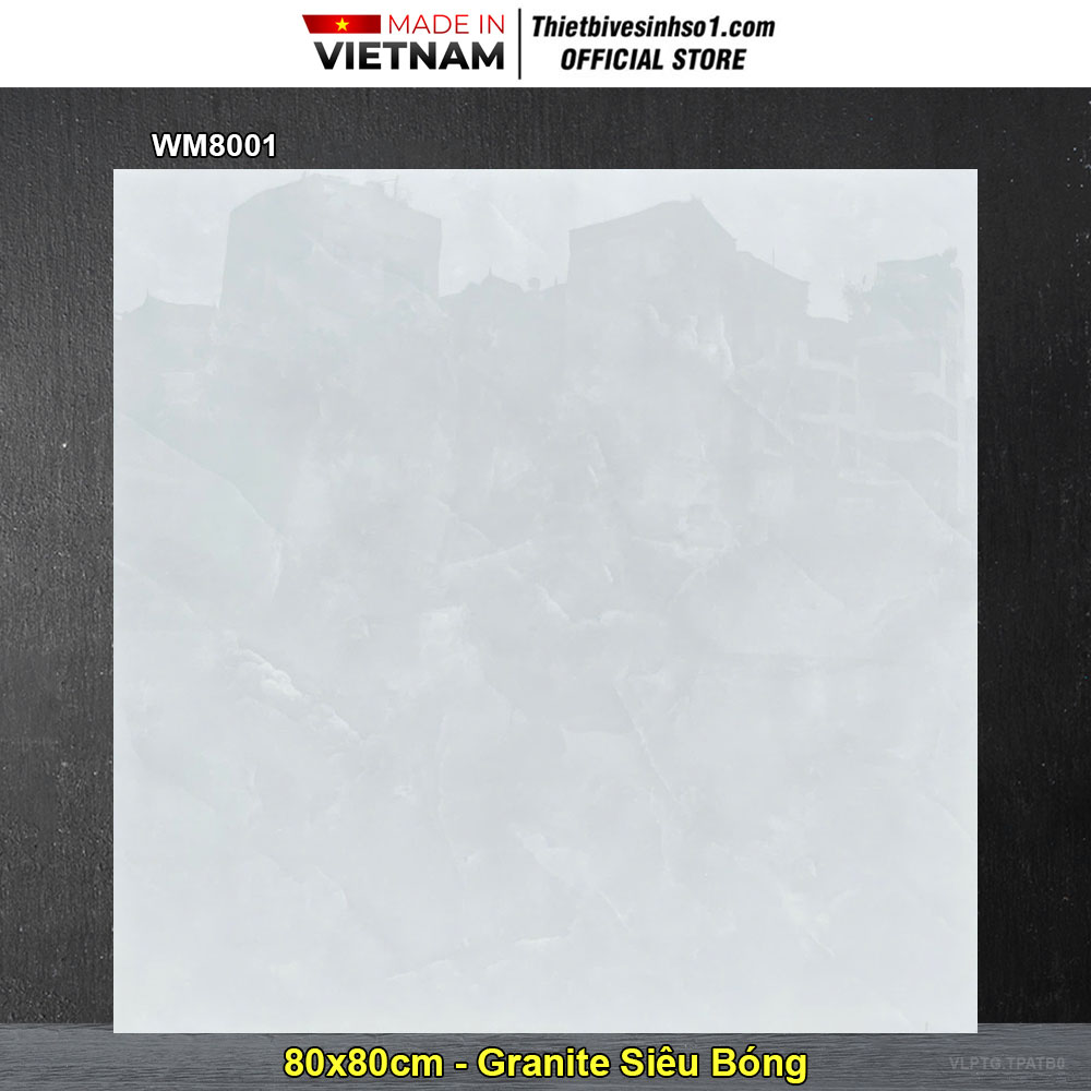 Gạch 80x80 PTG WM8001 Vân Xám