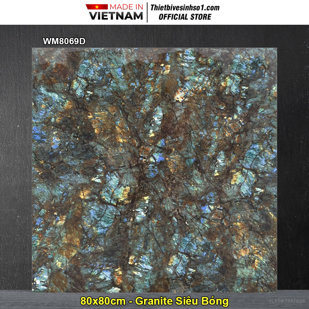 Gạch 80x80 PTG WM8069D Vân Đá Xanh