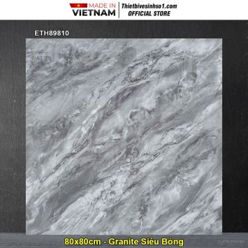 Gạch 80x80 PTG ETH89810 Vân Đá Ghi