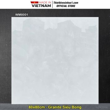 Gạch 80x80 PTG WM8001 Vân Xám