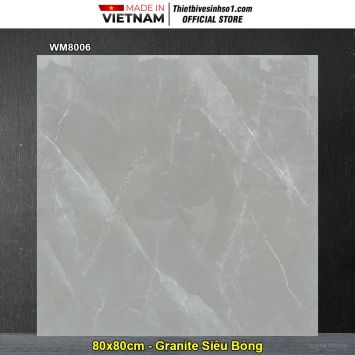 Gạch 80x80 PTG WM8006 Vân Xám