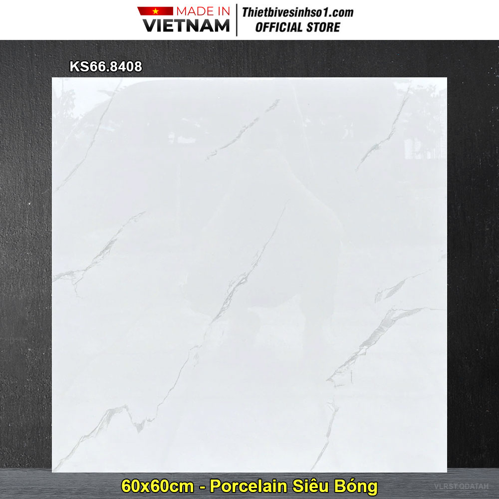 Gạch 60x60 Redstar KS66.8408 Trắng Khói Gạch 60x60 Redstar KS66.8408 Trắng Khói