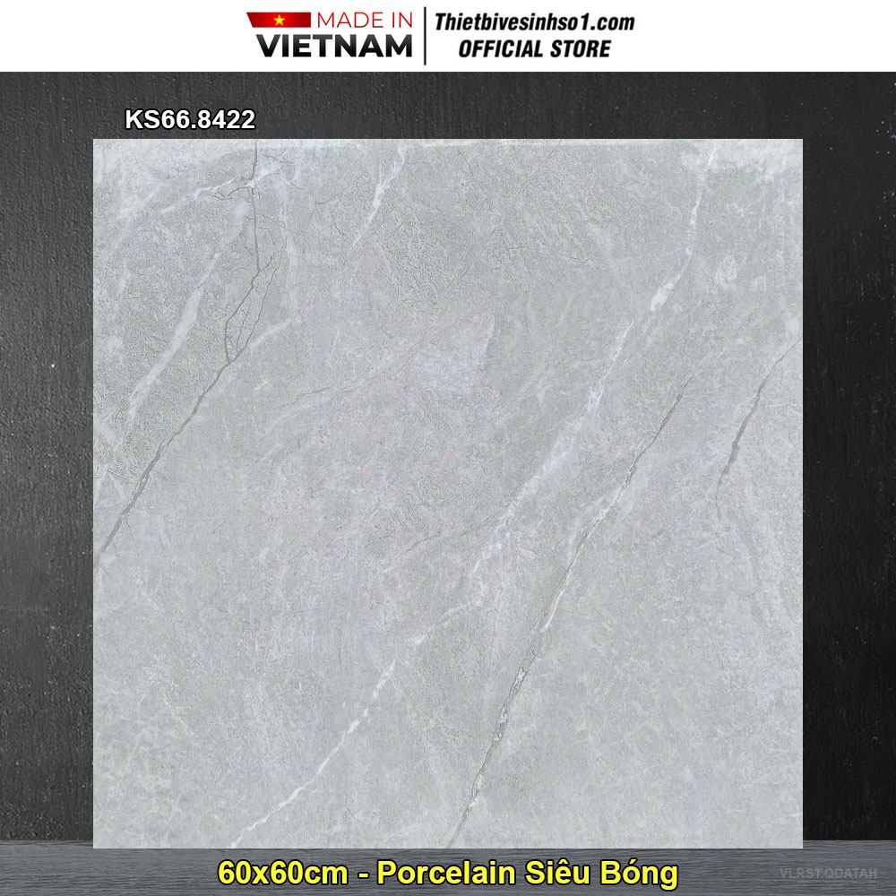 Gạch 60x60 Redstar KS66.8422 Vân Xám