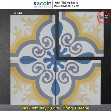 Gạch Bông Xi Măng 20x20 Secoin A943