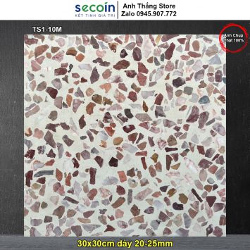 Gạch 30x30 Terrazzo Hạt Đá Secoin TS1-10M