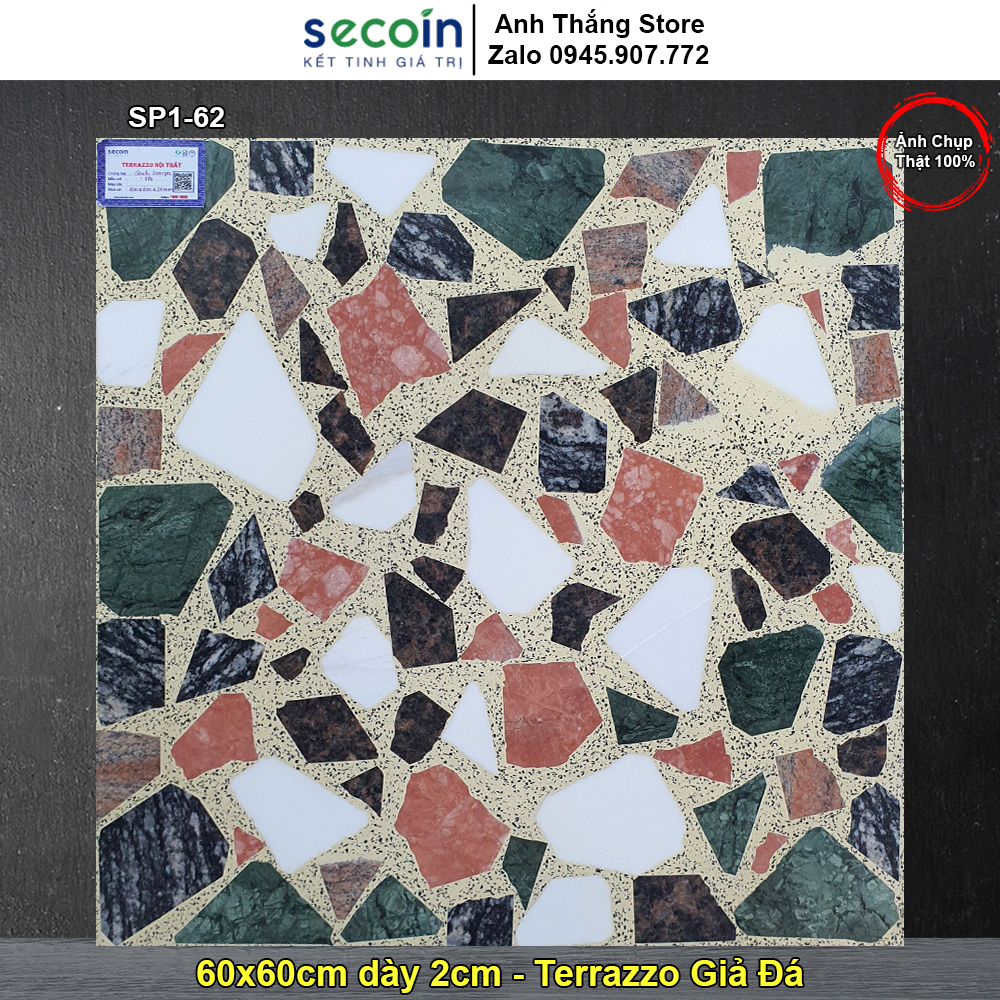 Gạch 60x60 Terrazzo Giả Đá Secoin SP1-62