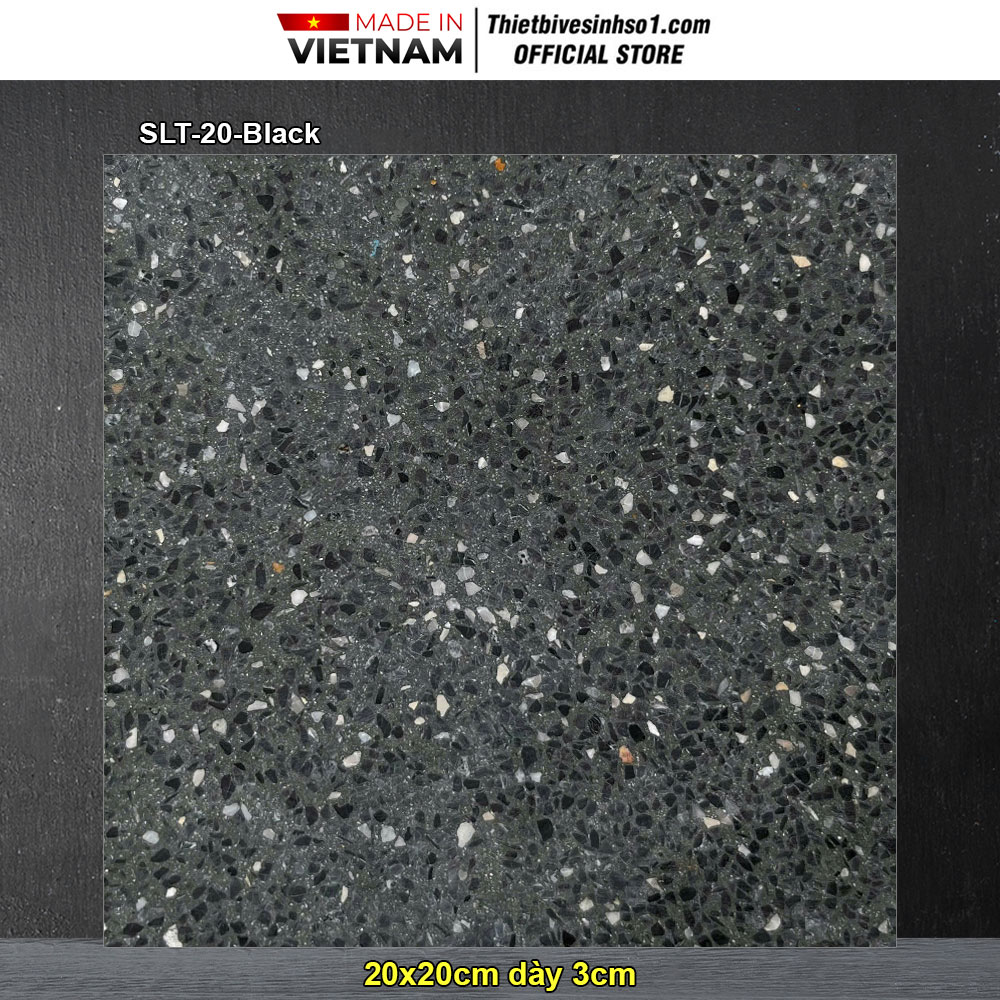 Gạch 20x20 Terrazzo Secoin SLT-20-Black