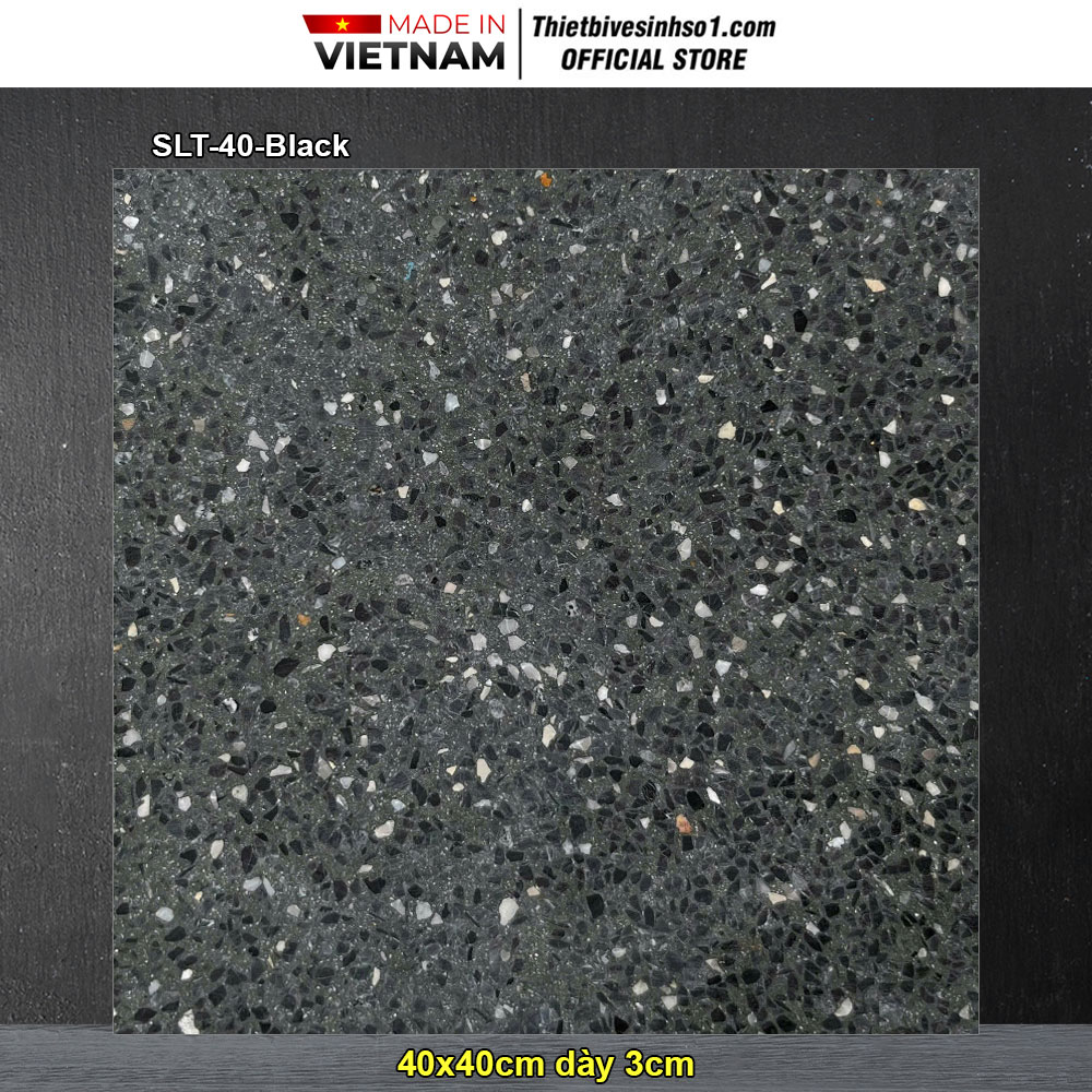Gạch 40x40 Terrazzo Secoin SLT-40-Black