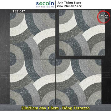 Gạch Bông Terrazzo 20x20 Secoin TE2-647