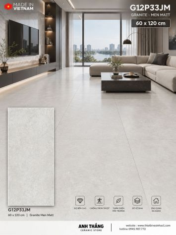 Gạch 60x120 Taicera G12P33JM Vân Xám