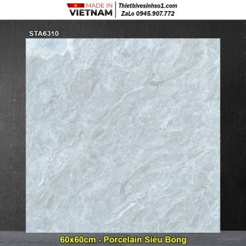 Gạch 60x60 Thắng Cường STA6310 Vân Xám Xanh