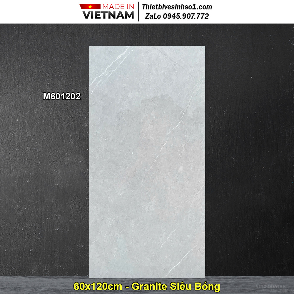 Gạch 60x120 Thắng Cường M601202 Vân Đá Xám