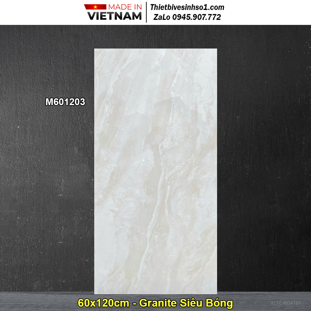 Gạch 60x120 Thắng Cường M601203 Vân Vàng Nhạt