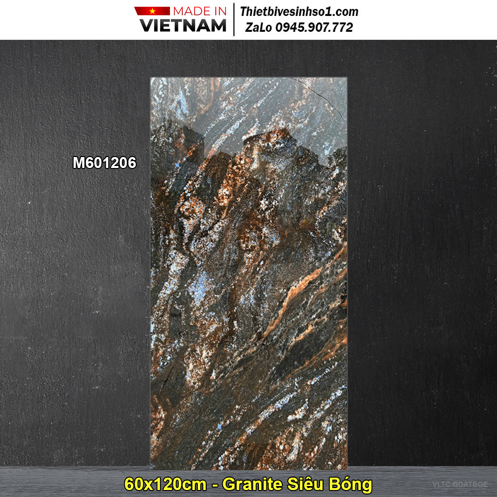 Gạch 60x120 Thắng Cường M601206 Vân Đá Tối