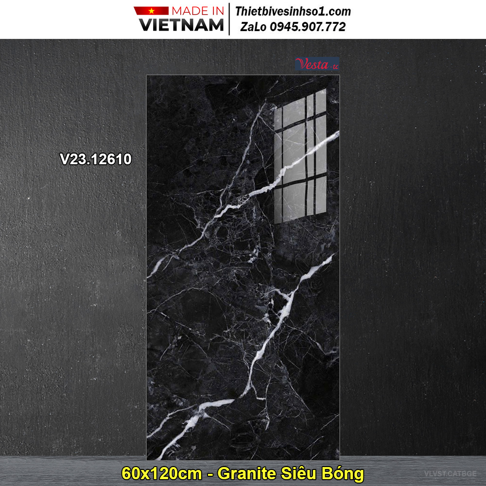 Gạch 60x120 Thắng Cường V23.12610 Vân Đá Đen