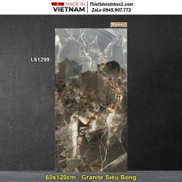 Gạch 60x120 Thắng Cường L61299 Đá Nâu Đen
