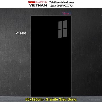 Gạch 60x120 Thắng Cường V12656 Đen Trơn