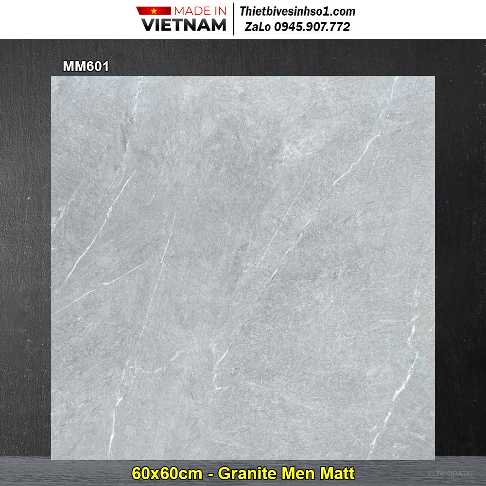 Gạch 60x60 Thắng Cường MM601 Vân Xi Măng
