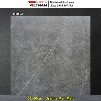 Gạch 60x60 Thắng Cường MM602 Vân Ghi Đậm