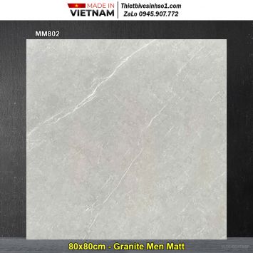 Gạch 80x80 Thắng Cường MM802 Vân Xám