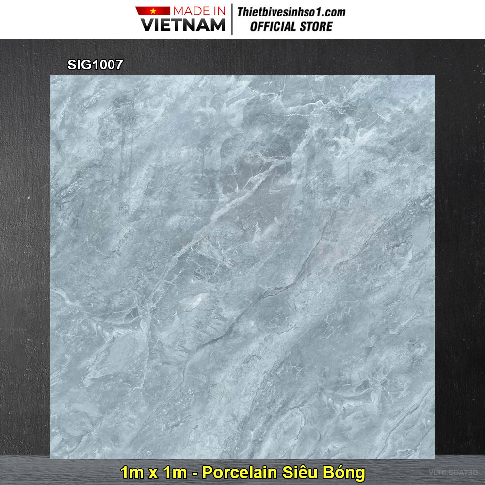 Gạch 1m x 1m Thắng Cường SIG1007 Vân Ghi Xám