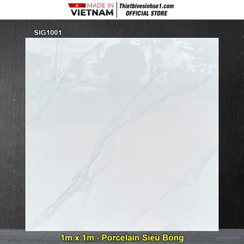 Gạch 1m x 1m Thắng Cường SIG1001 Trắng Khói