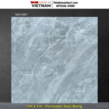 Gạch 1m x 1m Thắng Cường SIG1007 Vân Ghi Xám