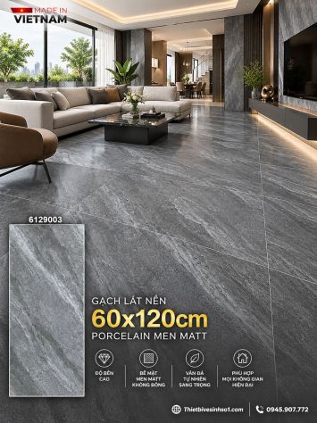 Gạch 60x120 Thắng Cường 6129003 Vân Ghi