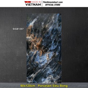 Gạch 60x120 Thắng Cường SIG61207 Đá Đen Xanh