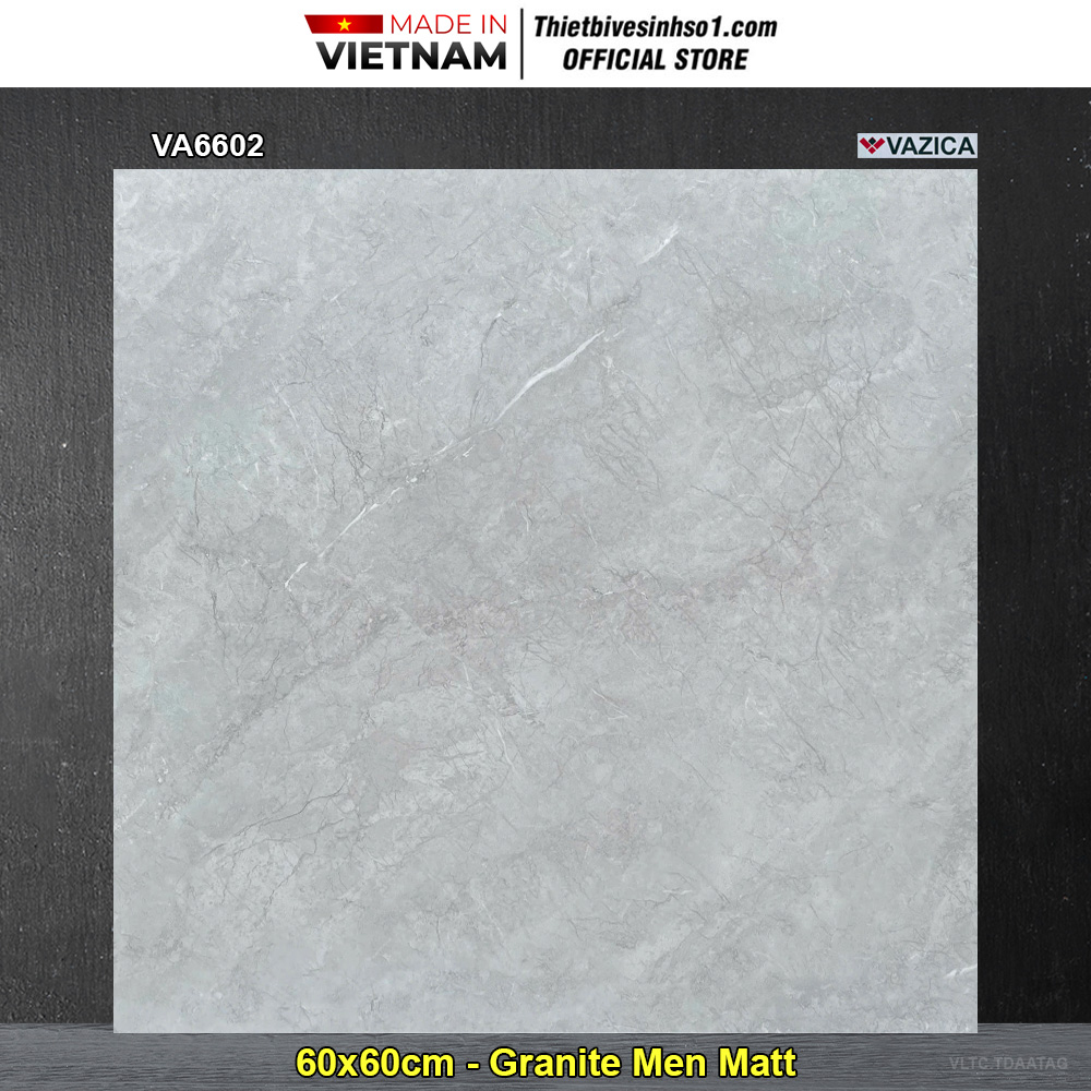 Gạch 60x60 Thắng Cường VA6602 Vân Xám