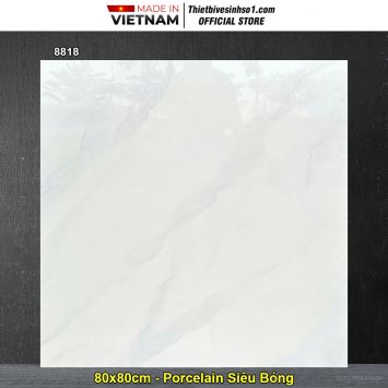 Gạch 80x80 Thắng Cường 8818 Trắng Khói