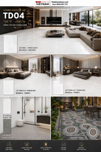 Combo Gạch Ốp Lát Thắng Cường TD04