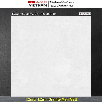 Gạch 1,2m x 1,2m Trung Đô Concrete Cemento-TM005D12