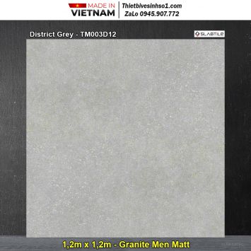 Gạch 1,2m x 1,2m Trung Đô District Grey-TM003D12