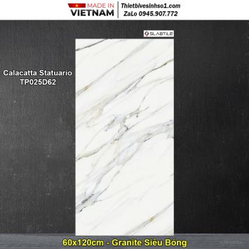 Gạch 60x120 Trung Đô Calacatta Statuariot-TP025D62